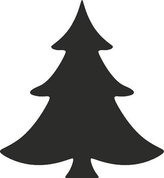 HEYDA ozdobná děrovačka velikost L - vánoční stromek 2,5 cm