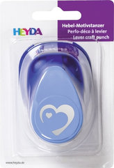 HEYDA ozdobná děrovačka 3D velikost L - srdce 2,5 cm