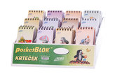 Pocket blok KRTEK 55 x 85 mm. 12 motivů - 1 kus