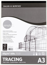 Daler - Rowney SIMPLY skicák Tracing A3, 60 g / m2, 40 listů