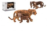 Zvířátka safari ZOO 13cm sada plast 2ks tygr 2 druhy v krabičce 16x11x9,5cm