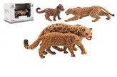 Zvířátka safari ZOO 12cm sada plast 2ks jaguár 2 druhy v krabičce 16x11x9,5cm