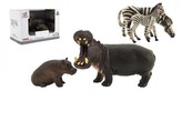 Zvířátka safari ZOO 11cm sada plast 2ks v krabičce 16x11x9,5cm / 2 druhy