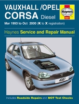  Vauxhall/Opel Corsa Diesel (Mar 93 - Oct 00) K To X