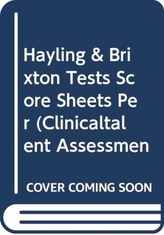  HAYLING & BRIXTON TESTS SCORE SHEETS PER