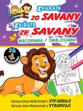 Zvieratá zo Savany / Zvířata ze Savany - Maľovanka / Omalovánka