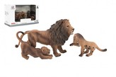 Zvířátka safari ZOO 13cm sada plast 3ks lev 2 druhy v krabičce 22x13x9,5cm