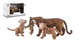 Zvířátka safari ZOO 13cm sada plast 3ks tygr 2 druhy v krabičce 22x13x9,5cm