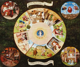 Puzzle: Sedm smrtelných hříchů a čtyři poslední věci člověka: Bosch Hieronymus (1500 dílků)