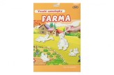 Veselé samolepky Farma 78ks samolepek 12ks A4 pozadí na kartě