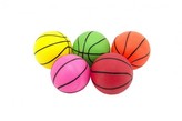 Míček basketbal guma 8,5cm - 1 kus - mix různých  barev