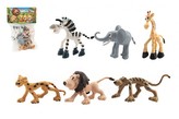 Zvířátka safari ZOO plast 9-10cm 6ks v sáčku