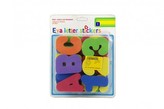 Pěnová písmena a číslice vodolepky 8cm na kartě