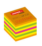 Neonové bločky CUBO Summer 400 lístků 50x50mm, mix barev