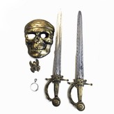 sada pirátská, maska, 2 meče