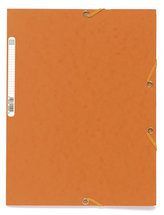 Spisové desky s gumičkou A4 prešpán 400 g/m2 - oranžové