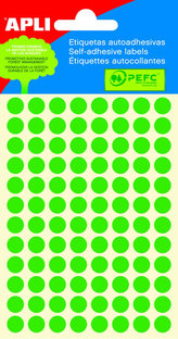 Samolepicí etikety O 8 mm - zelené