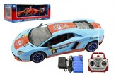 Auto RC sport racing plast 40cm na baterie + dobíjecí pack 2 barvy v krabici 55x19x24cm