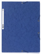 Spisové desky s gumičkou A4 prešpán 400 g/m2 - modré