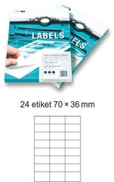 Etikety EUROLABELS - 24 etiket na A4 (100 ks), 140g