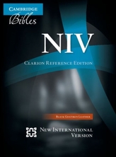  NIV Clarion Reference Bible, Black Edge-lined Goatskin Leather, NI486:XE