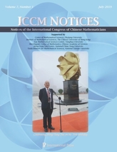  Notices of the International Congress of Chinese Mathematicians, Volume 7, Number 1 (July 2019)