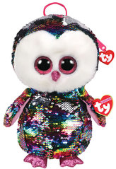 TY Fashion Sequins batůžek s otočnými flitry OWEN - sova