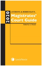  Anthony and Berryman\'s Magistrates\' Court Guide 2020