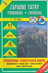 Západné Tatry Podbanské Zverovka 1 : 25 000