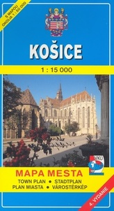 Košice 1:15 000 Mapa mesta Town plan Stadtplan Plan miasta Várostérkép