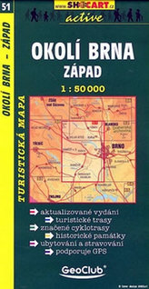 Okolí Brna západ 1:50 000