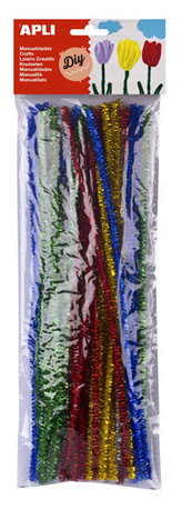 APLI modelovací drátky se třpytkami 30 cm - mix barev 50 ks