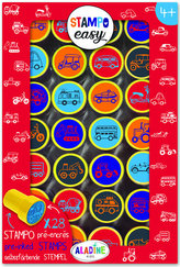 Samonamáčecí razítka StampoEasy - auta