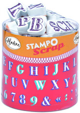 Razítka StampoScrap - abeceda a číslice 54 ks