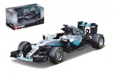 Auto Bburago 1:43 Mercedes F1 AMG W07 hybrid formule kov/plast v krabičce 14x7x6.5cm
