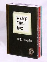 Wreck This Box, 3 vols.. Mach dieses Buch fertig; Das ist mehr als ein Buch, englische Ausgabe