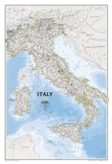 National Geographic Map Italy, Planokarte