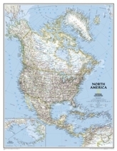 National Geographic Map North America, Planokarte