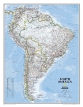 National Geographic Map South America, Planokarte