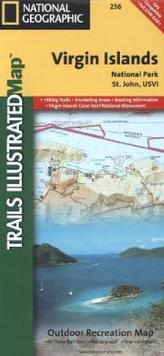 National Geographic Trails Illustrated Map Virgin Islands National Park, St. John, USVI