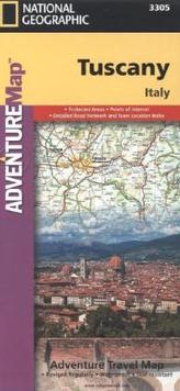 National Geographic Adventure Travel Map Tuscany, Italy