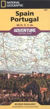 National Geographic Adventure Travel Map Spain, Portugal