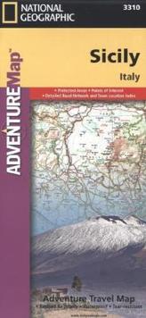 National Geographic Adventure Travel Map Sicily, Italy