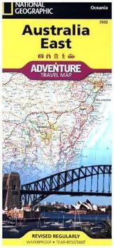 National Geographic Adventure Travel Map Australia East