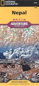 National Geographic Adventure Travel Map Nepal