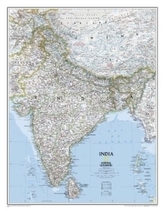 National Geographic Map India, Planokarte