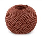 Jutový motouz - červený - klubko 200g , cca 130 m , průměr 1.75 mm