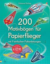 200 Motivbögen für Papierflieger