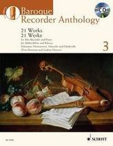Baroque Recorder Anthology, für Alt-Blockflöte und Klavier, m. Audio-CD