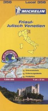 Michelin Karte Friaul-Julisch Venetien. Friuli-Venezia Giulia